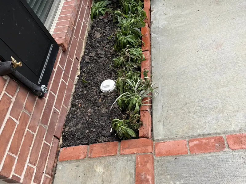 Walkway back down, cleanout left flush — 2 of 2