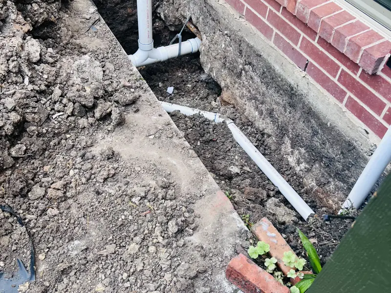 A main line replaced end to end, then filled and held — 5 of 9