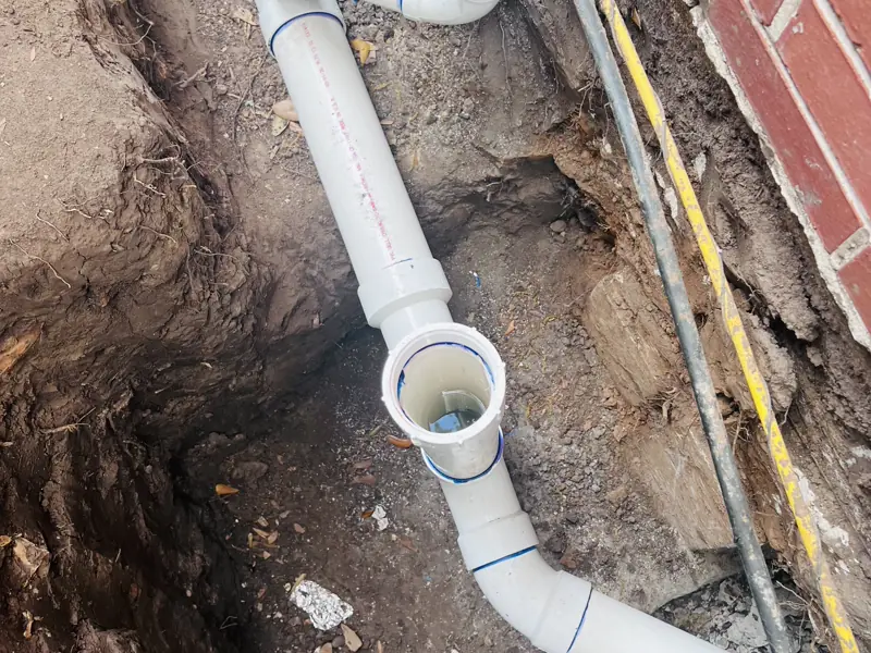 A main line replaced end to end, then filled and held — 6 of 9