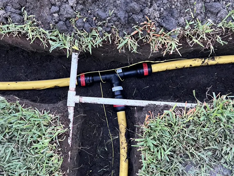 New gas run to a standby generator — 2 of 3