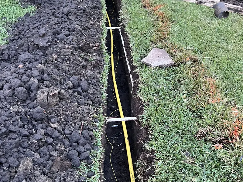 New gas run to a standby generator