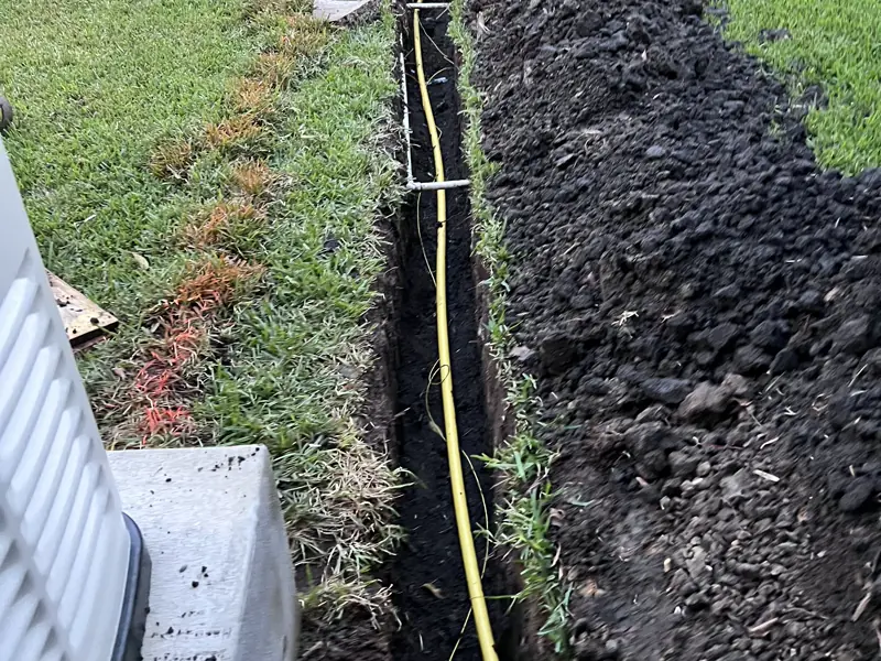 New gas run to a standby generator — 3 of 3