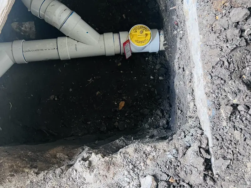 A main line replaced end to end, then filled and held — 9 of 9