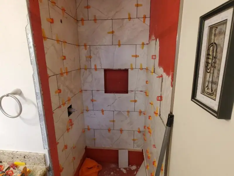 Shower rebuilt from the studs out — 3 of 3