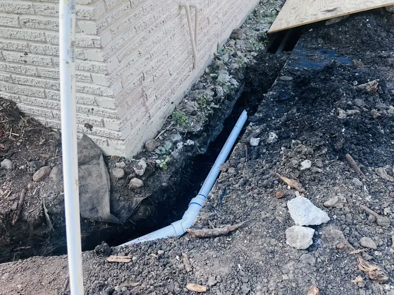 Carried around the corner and back into the slab — 2 of 2