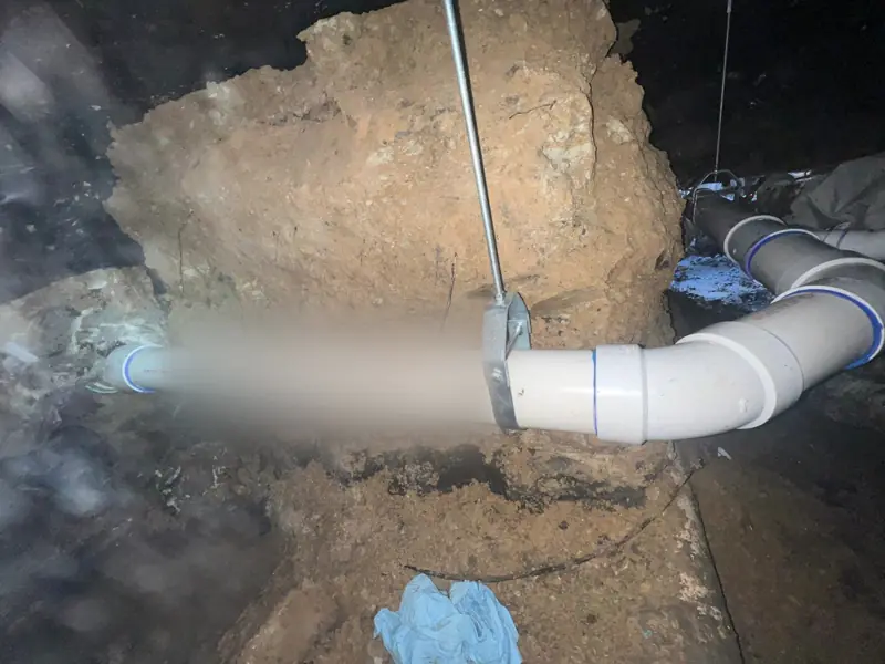 A new main hung the length of a hand-dug tunnel — 3 of 3