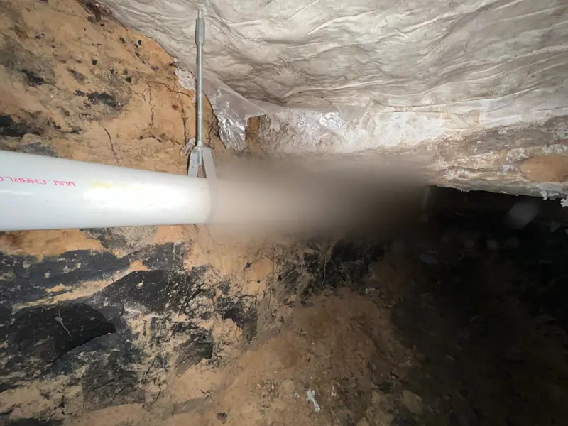 Branch drains cut in and re-hung underneath — 2 of 2