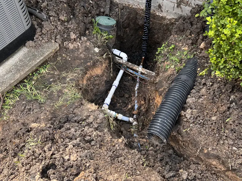 Old cast iron out, new PVC in, yard put back — 3 of 6