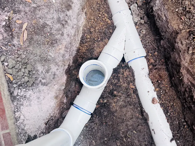 A main line replaced end to end, then filled and held — 8 of 9